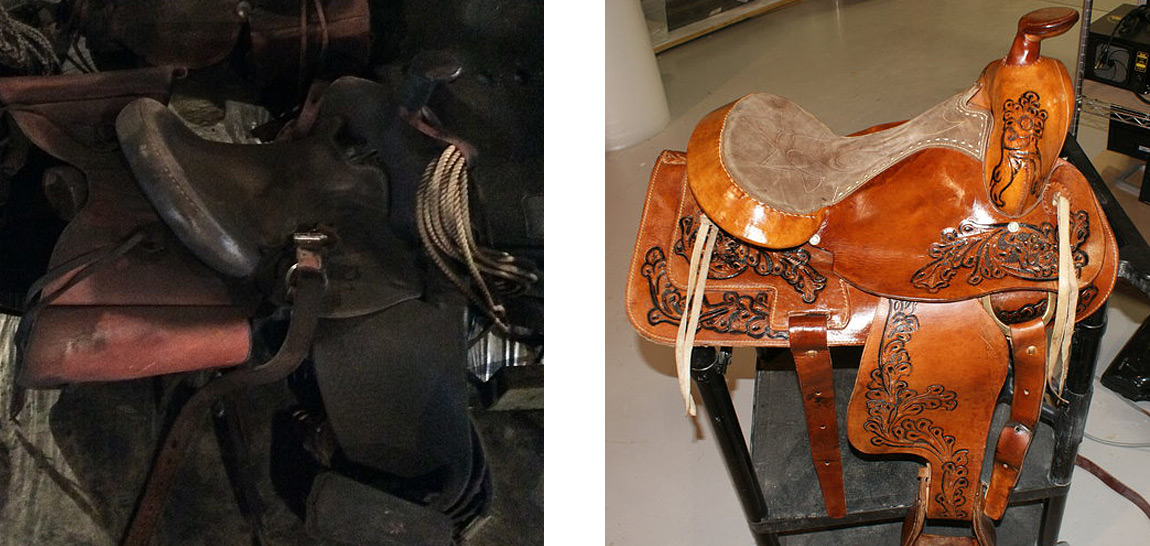 Before and after saddle