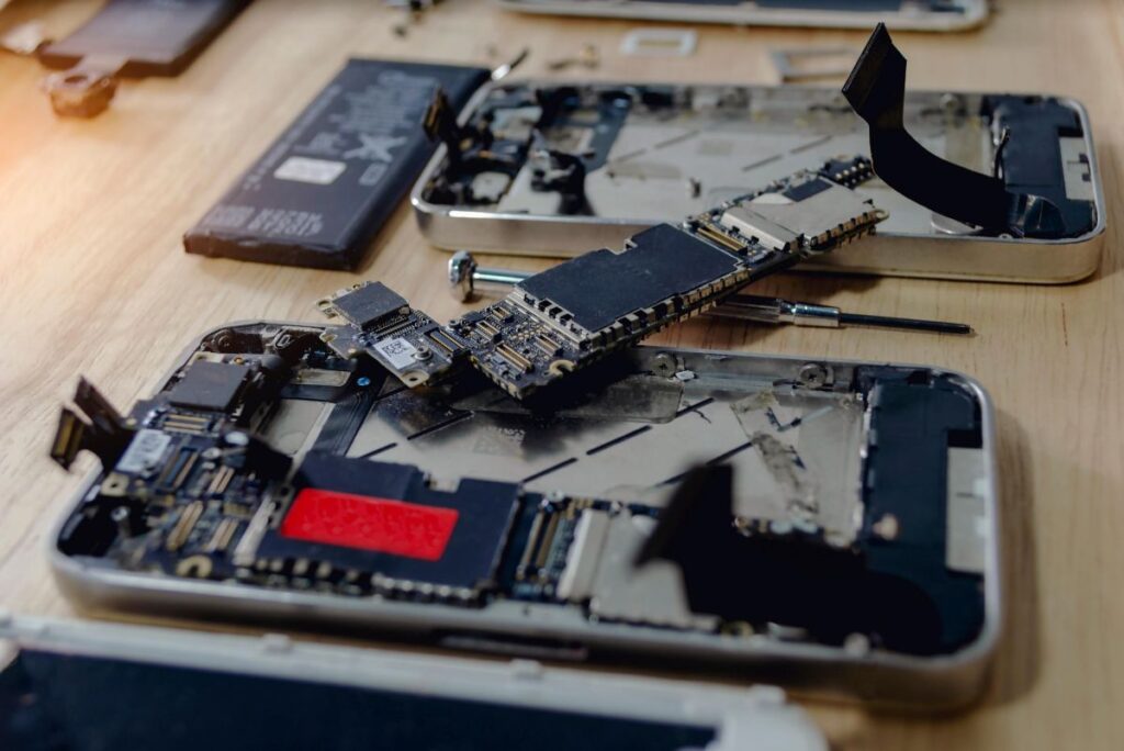 soot contamination inside electronics